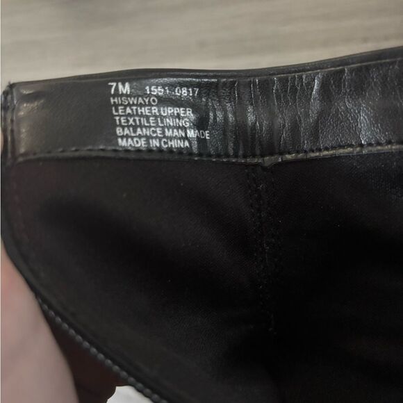 Nine West Leather Ankle Boots Black Size 7 - Picture 4 of 6